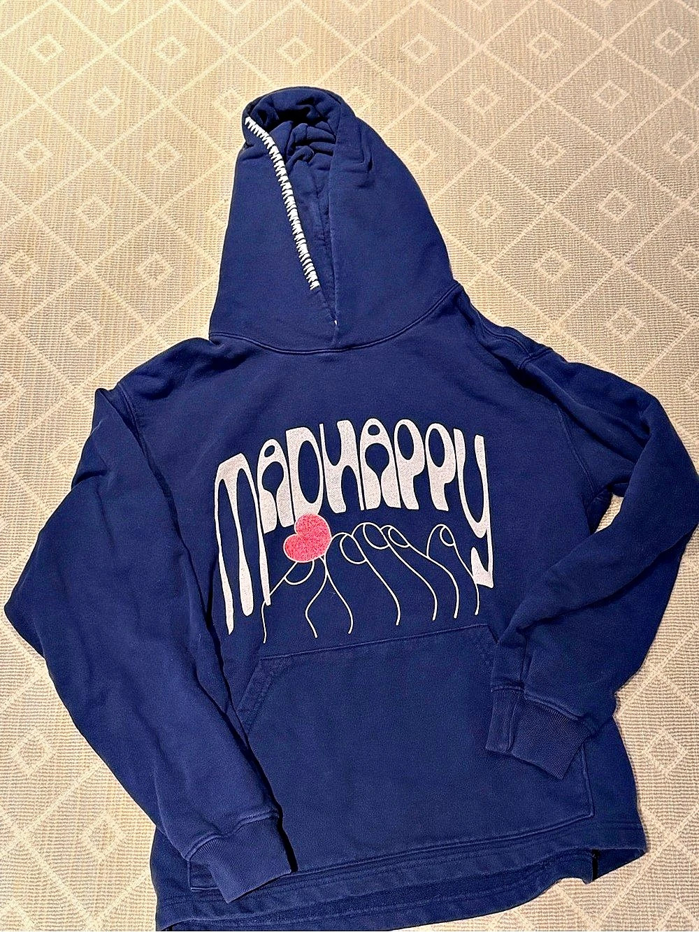 Madhappy Graphic Hoodie Size Small Blue